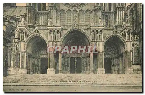 Cartes postales Cathedrale de Chartres Portail Sud