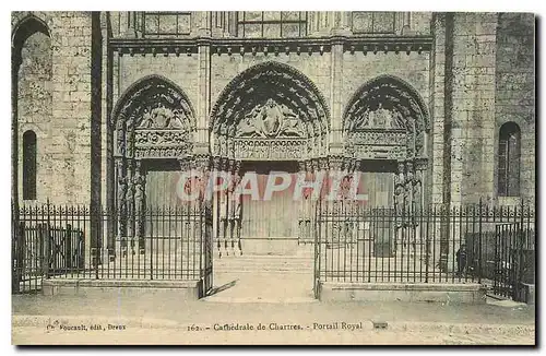 Cartes postales Cathedrale de Chartres Portail Royal