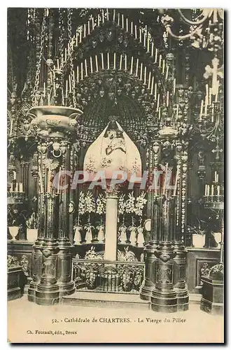 Cartes postales Cathedrale de Chartres La Vierge du Pilier