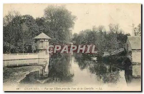 Cartes postales Chartres Vue sur l'Eure prise du Pont de la Courtille