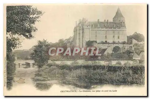 Cartes postales Chatraudun Le Chateau vue prise en aval du Loir