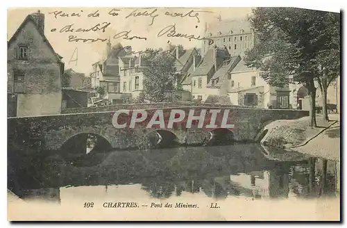 Cartes postales Chartres Pont des Minimes