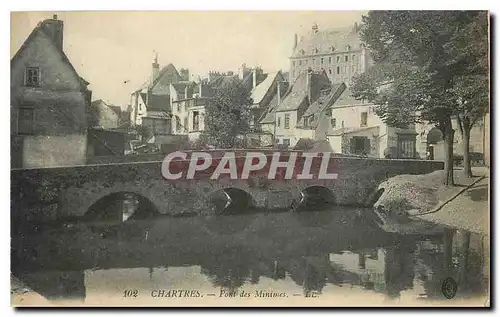 Cartes postales Chartres Pont des Minimes