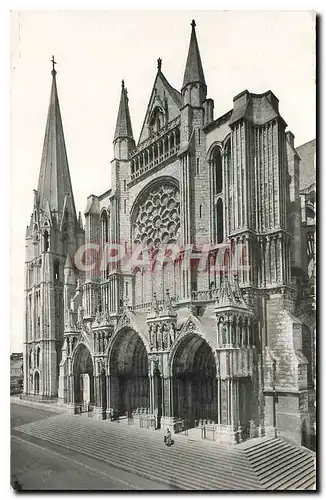 Ansichtskarte AK Chartres E & L La cathedrale Le Portail Sud