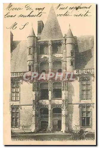 Ansichtskarte AK Chateaudun Le Chateau Escalier d'honneur