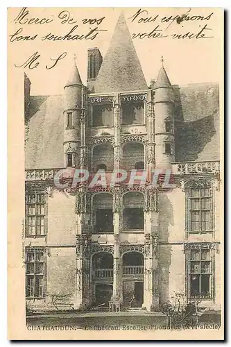 Cartes postales Chateaudun Le Chateau Escalier d'honneur