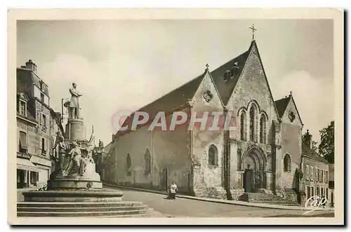 Cartes postales Nogent le Rotrou Eglise Notre Dame et Monument Paul Deschanel