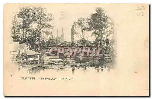 Ansichtskarte AK Chartres Le Pont Neuf