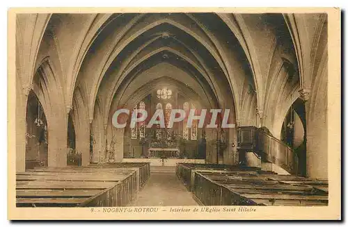 Cartes postales Nogent le Rotrou Interieur de l'Eglise Saint Hilaire