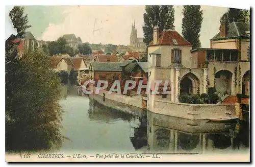 Ansichtskarte AK Chartres L'Eure Vue prise de la Courtille