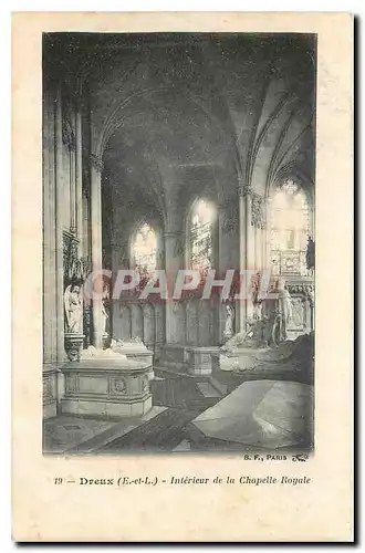 Cartes postales Dreux E et L Interieur de la Chapelle Royale