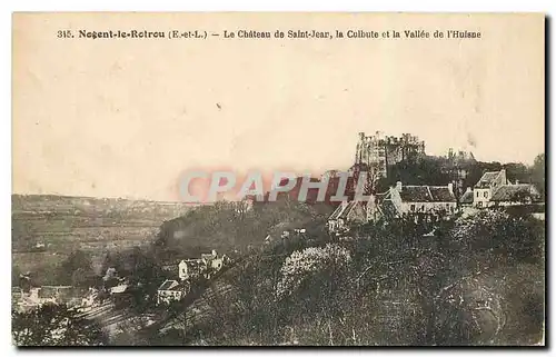 Ansichtskarte AK Nogent le Rotrou E et L Le Chateau de Saint Jear la Culbute et la Vallee de l'Huisne