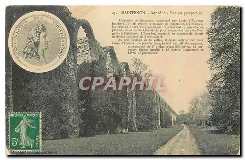 Ansichtskarte AK Maintenon Aqueduc Vue en perspective