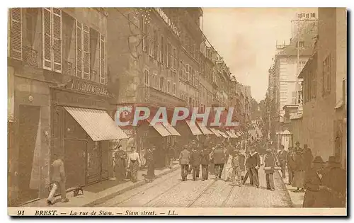 Cartes postales Brest La rue de Siam
