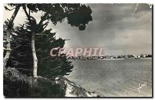 Cartes postales Roscoff Finistere La Plage vue de Perhariay