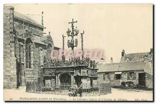 Cartes postales Plougastel Daoulas Finistere Le Calvaire et l'Abside de l'Eglise