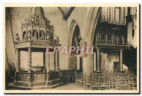 Cartes postales Bretagne Lampaul Finistere Baptistere et les Orgues