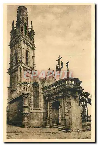 Cartes postales Bretagne Lampaul Finistere l'Arc de Triomphe et l'Eglise