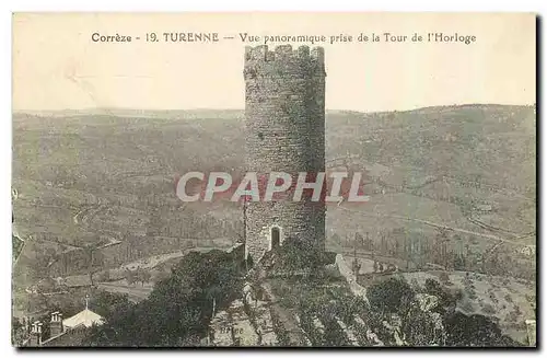 Ansichtskarte AK Turenne Vue panoramique prise de la Tour de l'Horloge