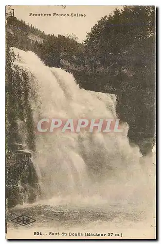 Cartes postales Frontiere Franco Suisse Saut du Doubs