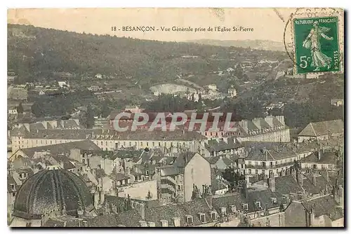 Cartes postales Besancon Vue generale prise de l'Eglise St Pierre