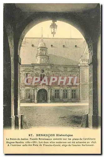 Ansichtskarte AK Besancon Historique Le Palais de Justice