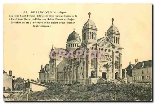 Ansichtskarte AK Besancon Historique Basilique Saint Ferjeux