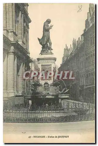 Cartes postales Besancon Statue de Jouffroy