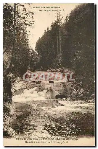 Ansichtskarte AK Environs de Pontarlier Doubs Gorges du Doubs a Fourperet