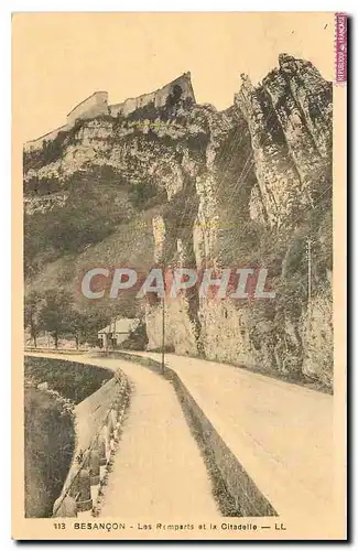 Ansichtskarte AK Besancon Les Remparts et la Citadelle