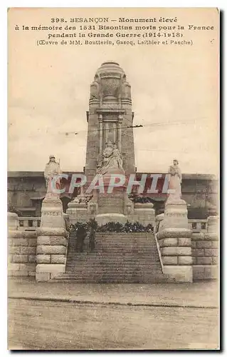 Ansichtskarte AK Besancon Monument eleve a la memoire