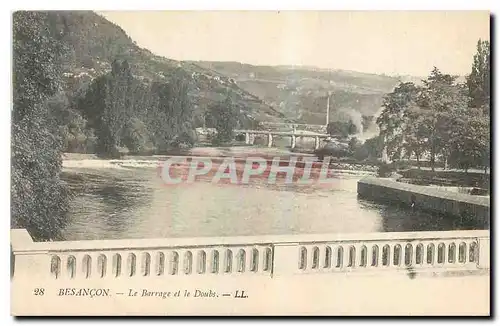 Cartes postales Besancon Le Barrge et le Doubs