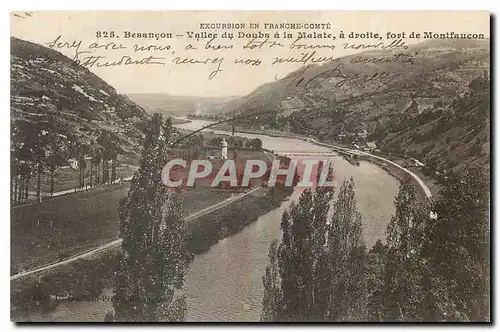 Cartes postales Besancon Vallee du Doubs a la Malate a droite de Montfaucon