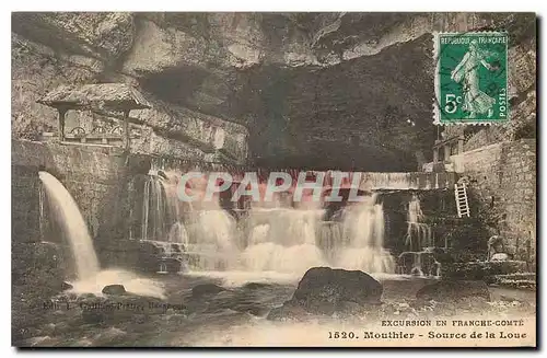 Cartes postales Mouthier Source de la Loue
