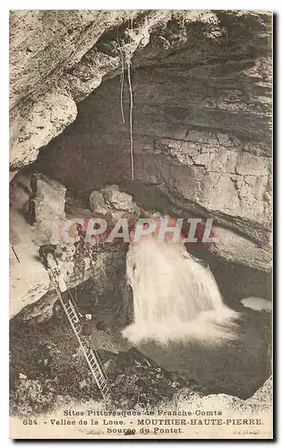 Ansichtskarte AK Sites Pittoresques de Franche Comte Vallee de la Loue Mouthier haute pierre Source du Pontet