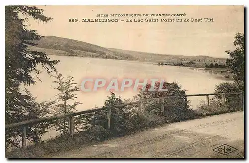 Cartes postales Malbuisson le Lac Saint Point vu de Port titi