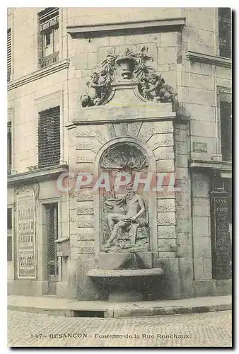 Ansichtskarte AK Besancon Fontaine de la Rue Ronchaux