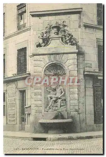 Cartes postales Besancon Fontaine de la Rue Ronchaux