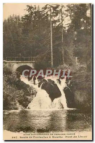 Cartes postales Franche comte Route de Pontarlier a Mouthe