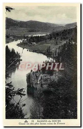 Cartes postales Bassins du Doubs Classe un des Plus beaux coins de France