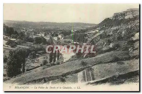 Cartes postales Besancon La Vallee du Doubs et la Citadelle