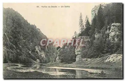 Cartes postales Vallee du Doubs Un Defile