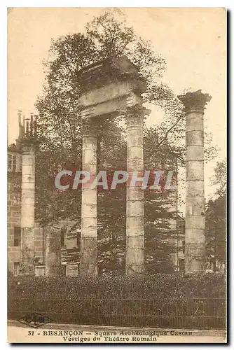 Cartes postales Besancon Square Archeologique Vestiges du Theatre Romain