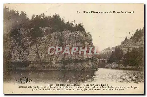 Ansichtskarte AK Bassins du Doubs Rocher de l'Echo