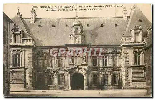 Cartes postales Besancon les Bains Palais de Justice Ancien Parlement de Franche Comte