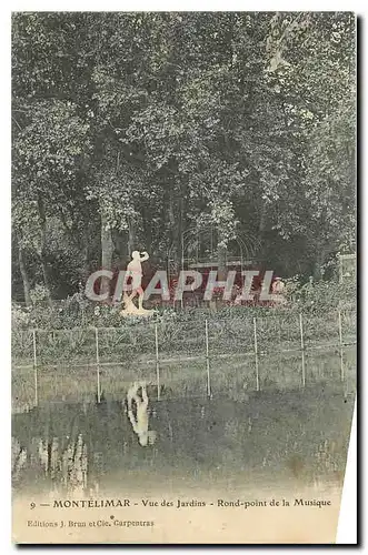 Cartes postales Montelimar Vue des Jardins Rond point de la Musique