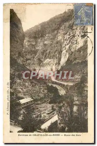 Cartes postales Environs de Chatillon en Diois Route des Gats
