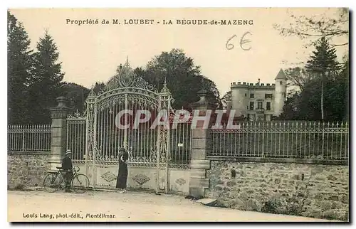 Cartes postales Propriete de M Loubet La Begude de Mazenc