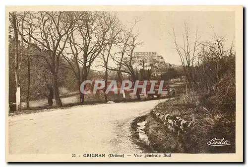 Cartes postales Grignan Drome Vue generale Sud