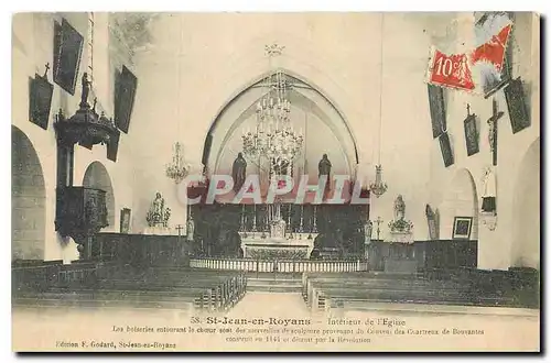 Cartes postales St Jean en Royans Interieur de l'Eglise